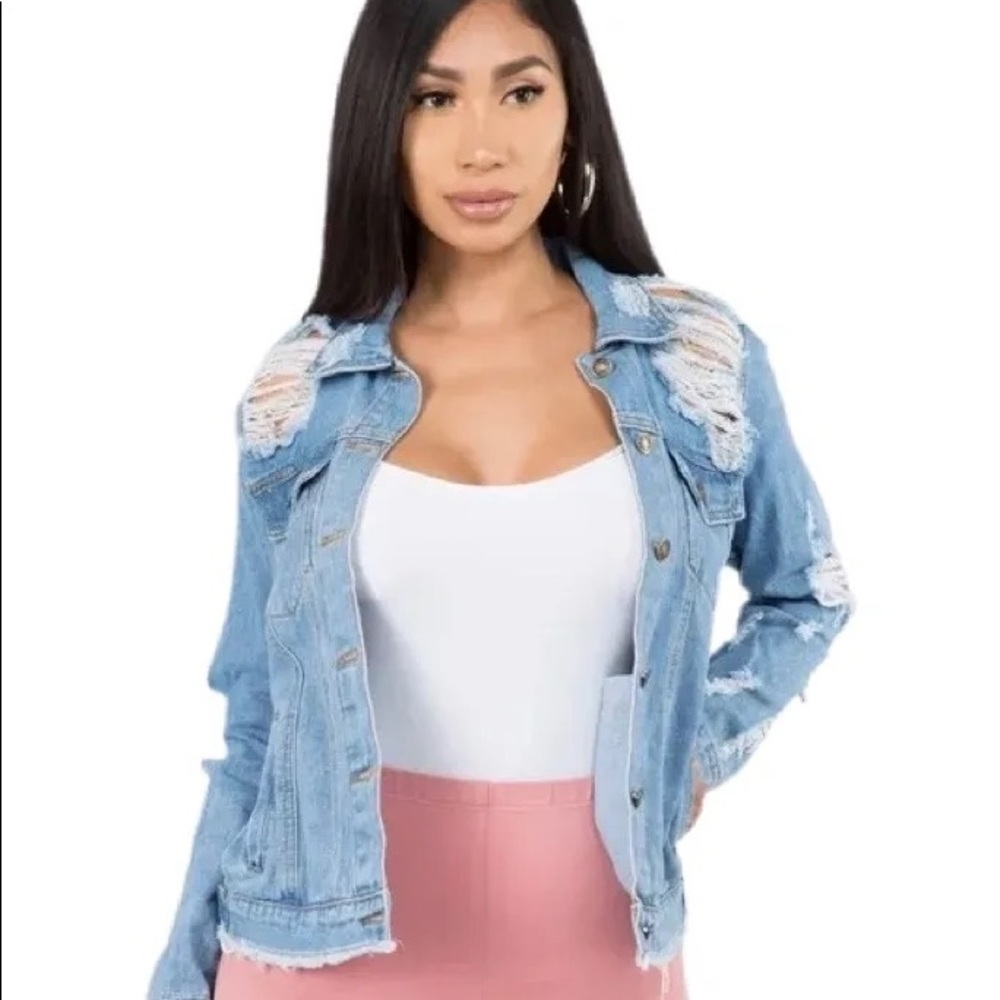 Distressed Denim Jacket